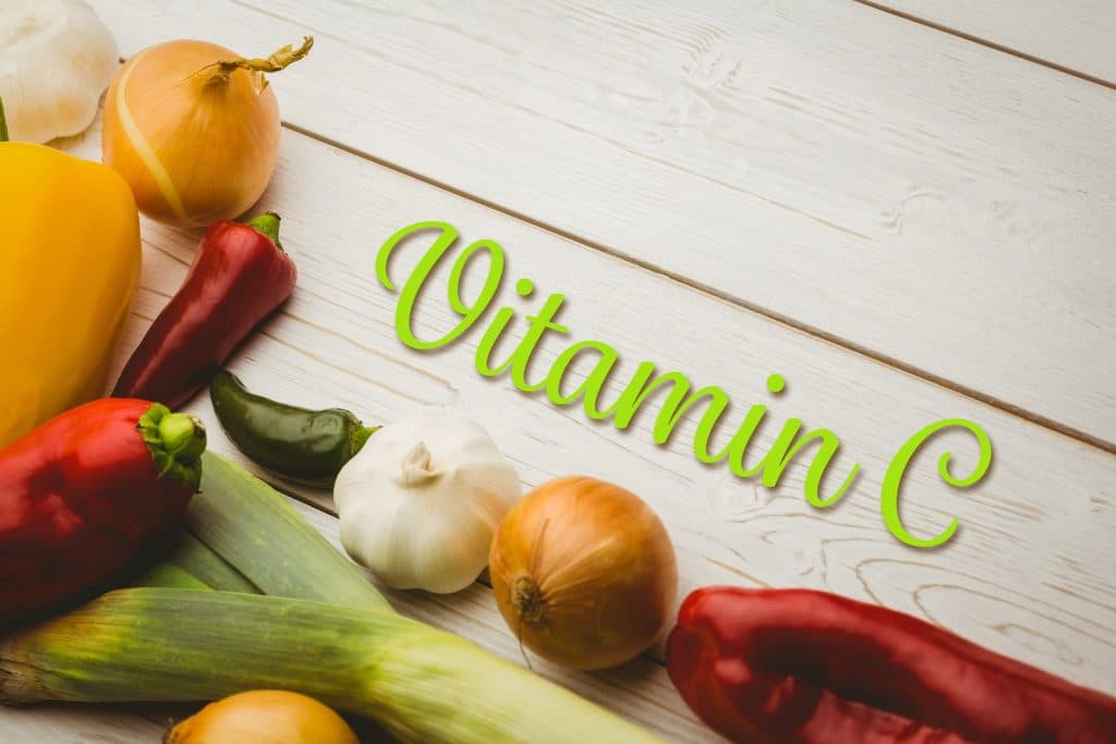 A composite illustration of vitamin C